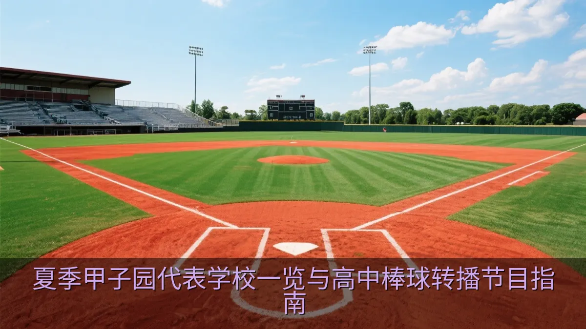 夏季甲子园代表学校一览与高中棒球转播节目指南